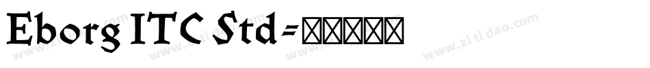 Eborg ITC Std字体转换